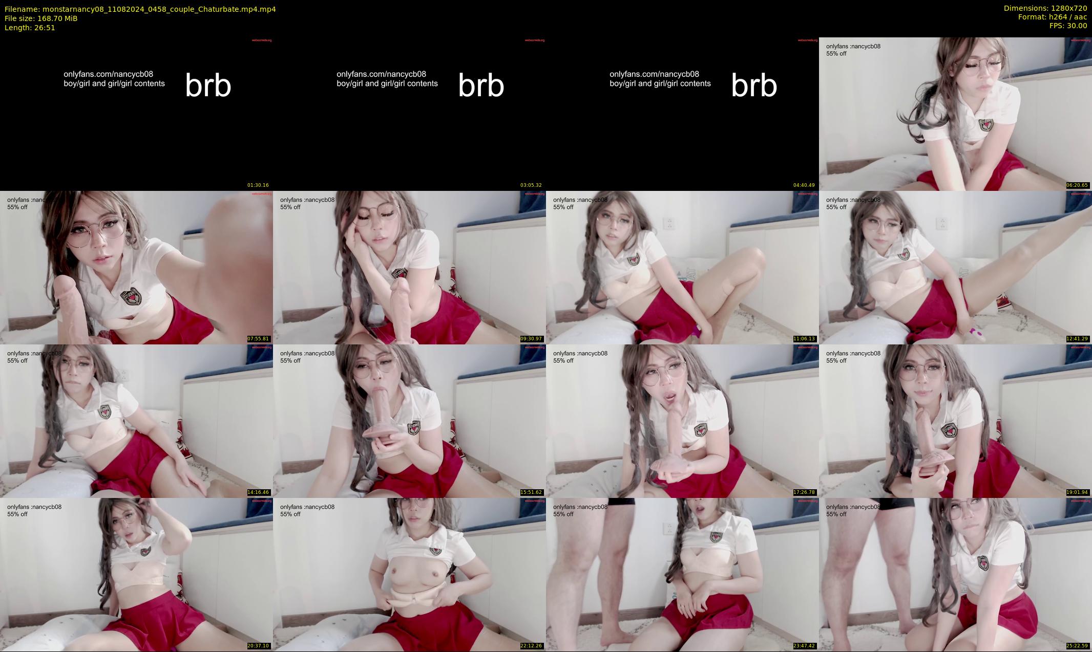 monstarnancy08 — 27 minute Chaturbate female cam show recording, 720p, Aug 11, 2024