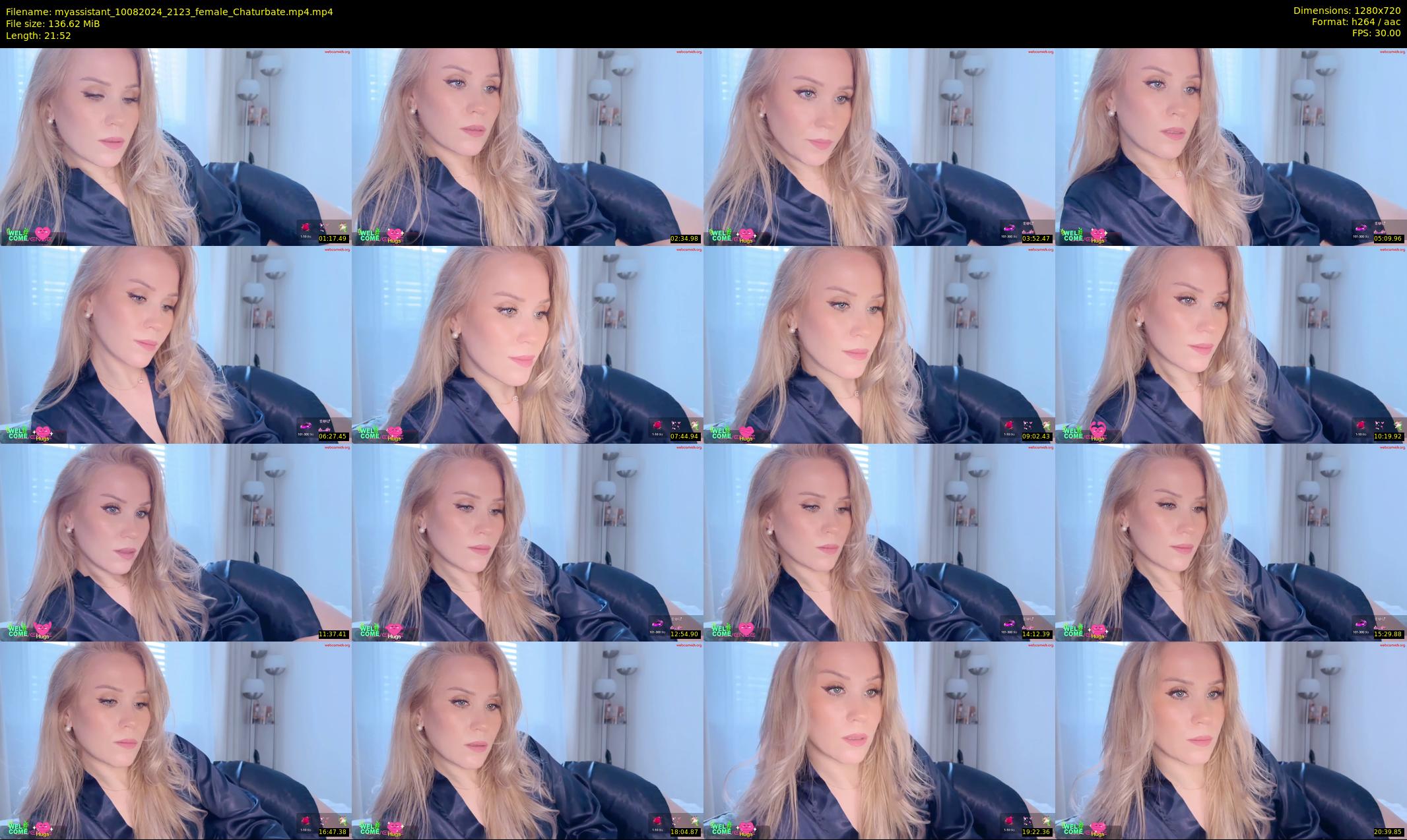 myassistant — 22 minute Chaturbate female cam show recording, 720p, Aug 10, 2024