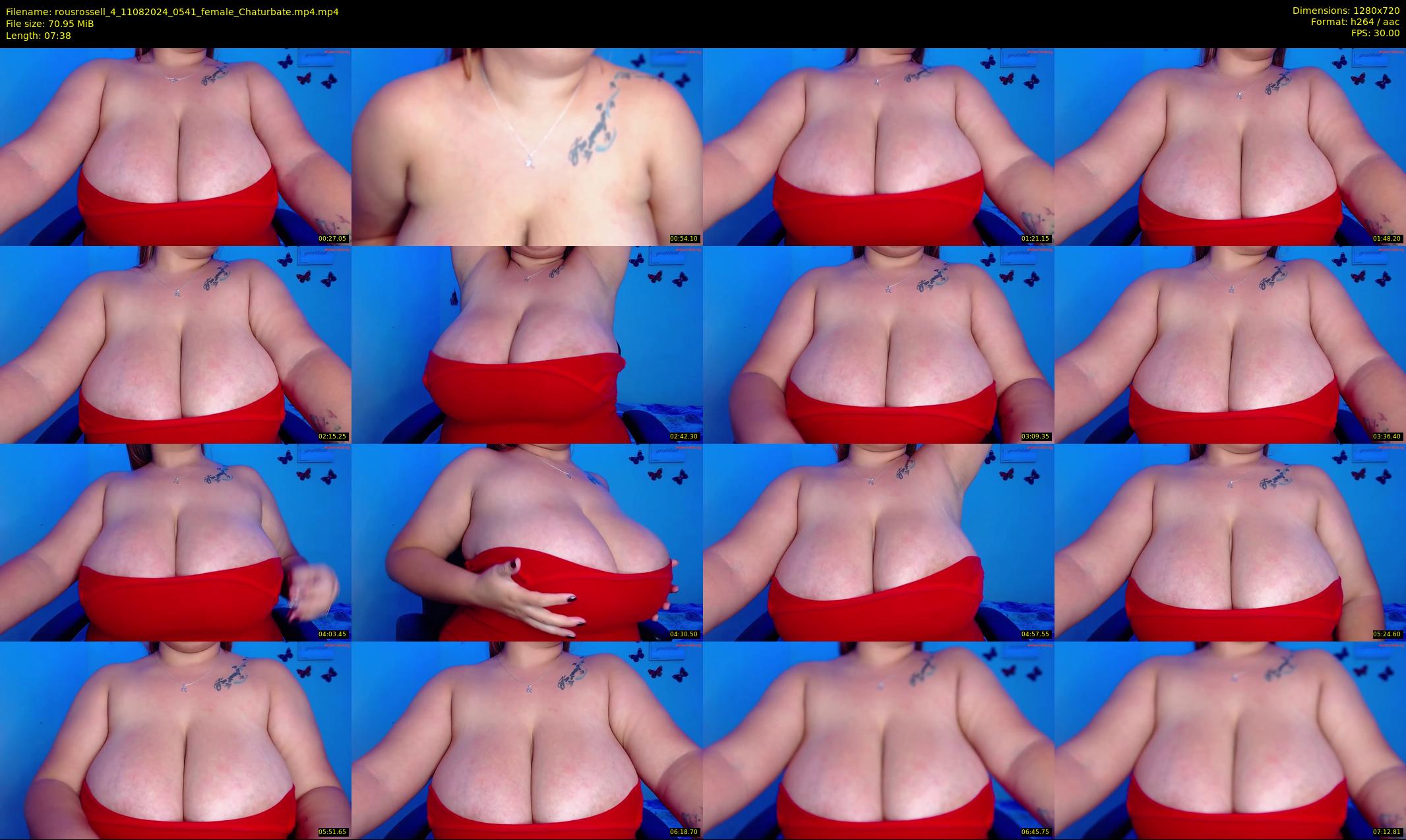rousrossell_4 — 8 minute Chaturbate female cam show recording, 720p, Aug 11, 2024
