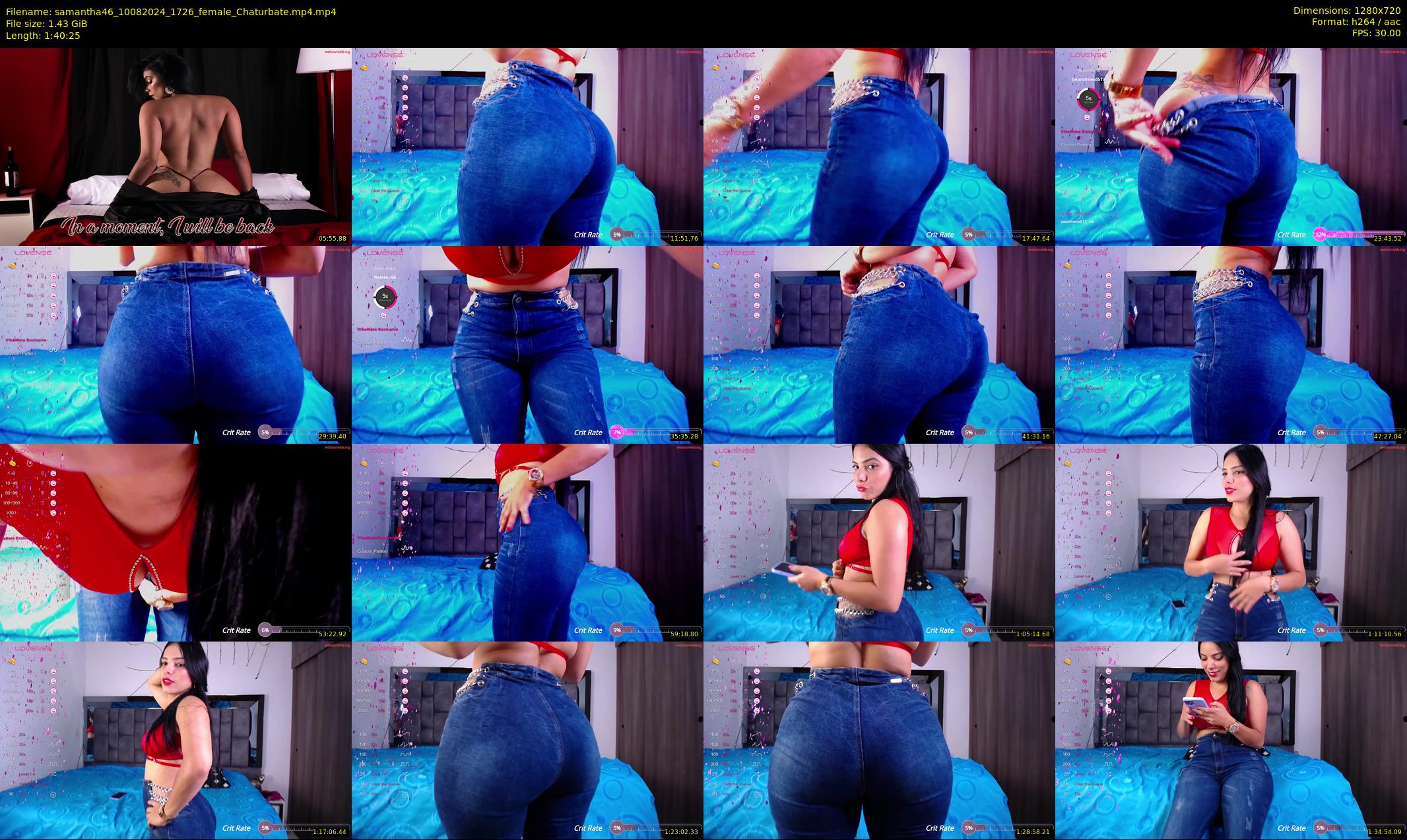 samantha46 — 101 minute Chaturbate female cam show recording, 720p, Aug 10, 2024