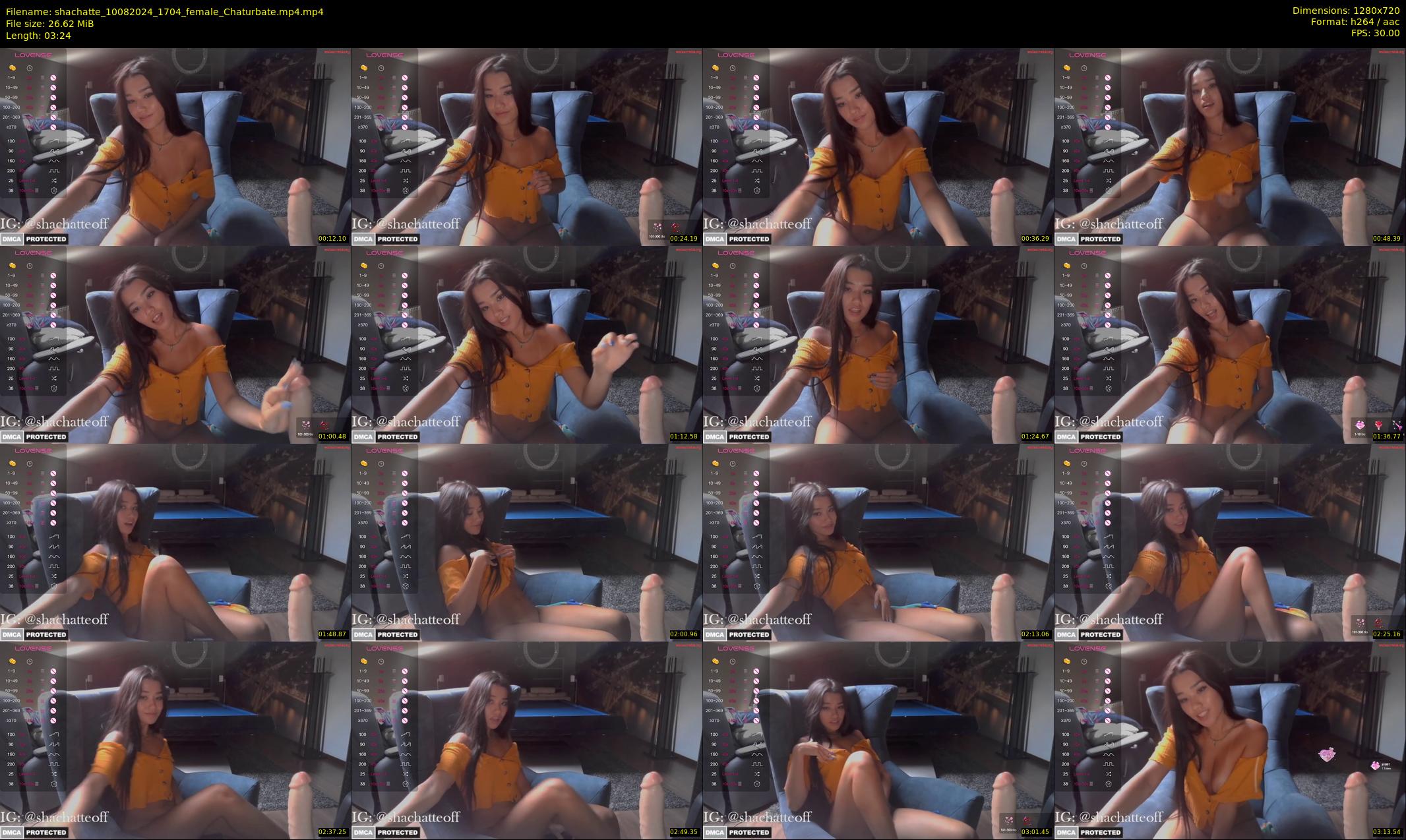 shachatte — 4 minute Chaturbate couple cam show recording, 720p, Aug 10, 2024