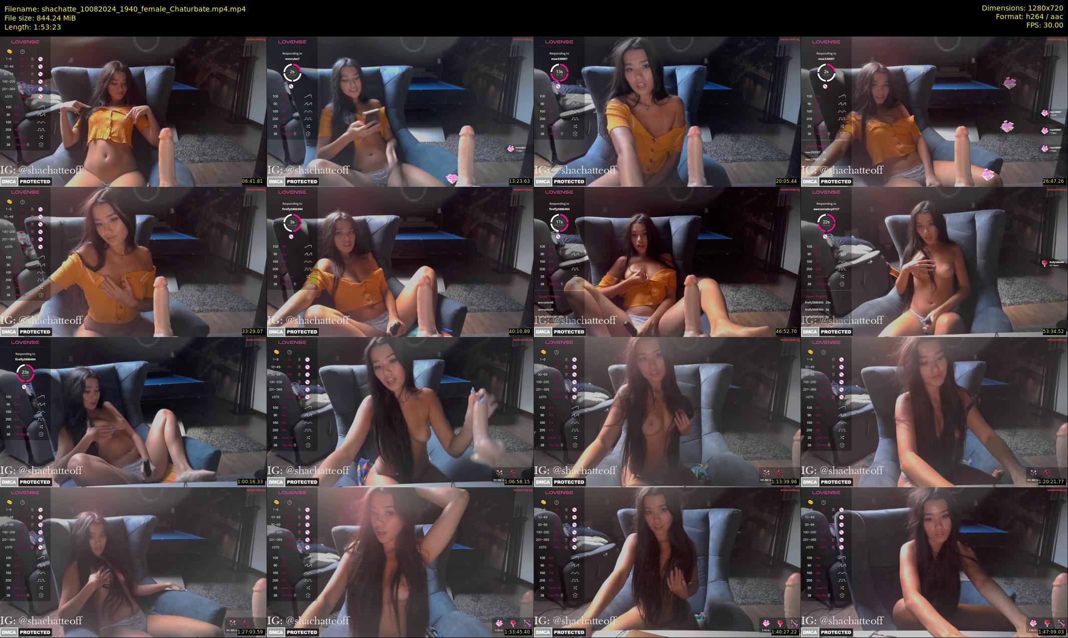 shachatte — 114 minute Chaturbate couple cam show recording, 720p, Aug 10, 2024