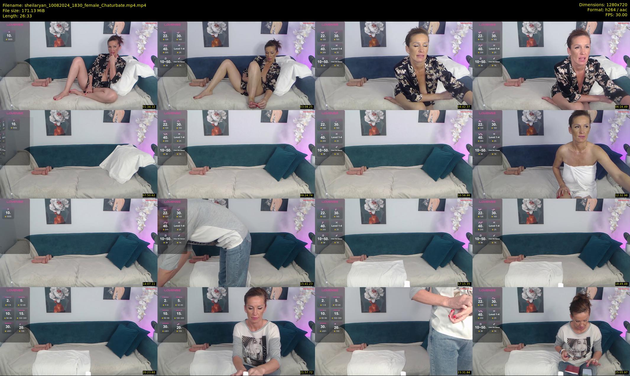 sheilaryan — 27 minute Chaturbate female cam show recording, 720p, Aug 10, 2024