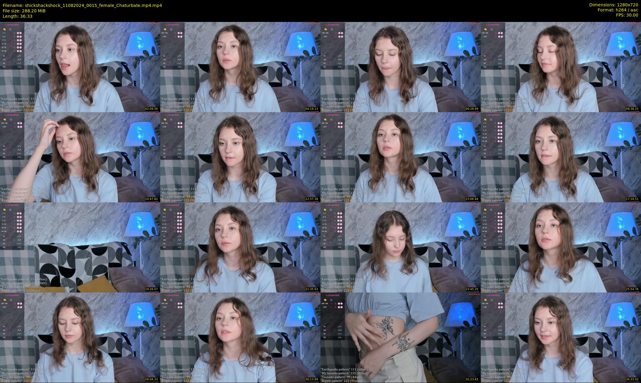 shickshackshock — 37 minute Chaturbate female cam show recording, 720p, Aug 11, 2024