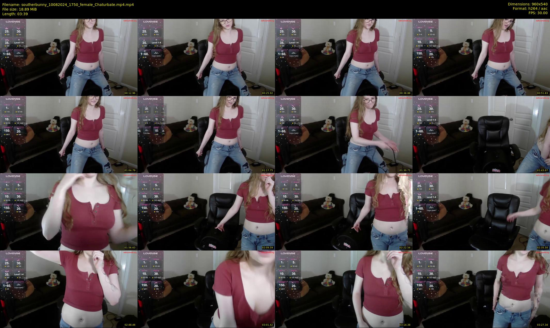 southerbunny — 4 minute Chaturbate female cam show recording, 480p, Aug 10, 2024