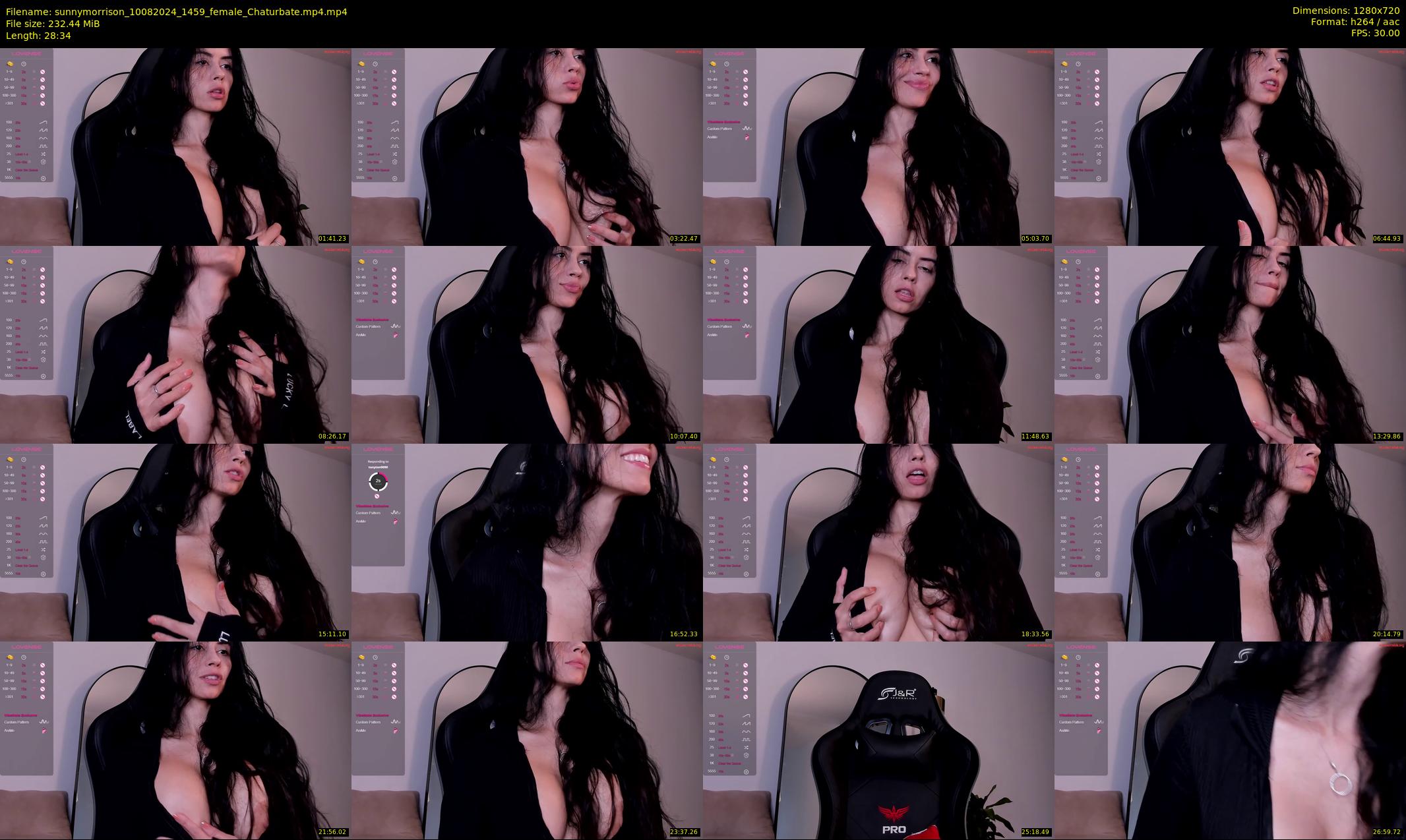 sunnymorrison — 29 minute Chaturbate female cam show recording, 720p, Aug 10, 2024
