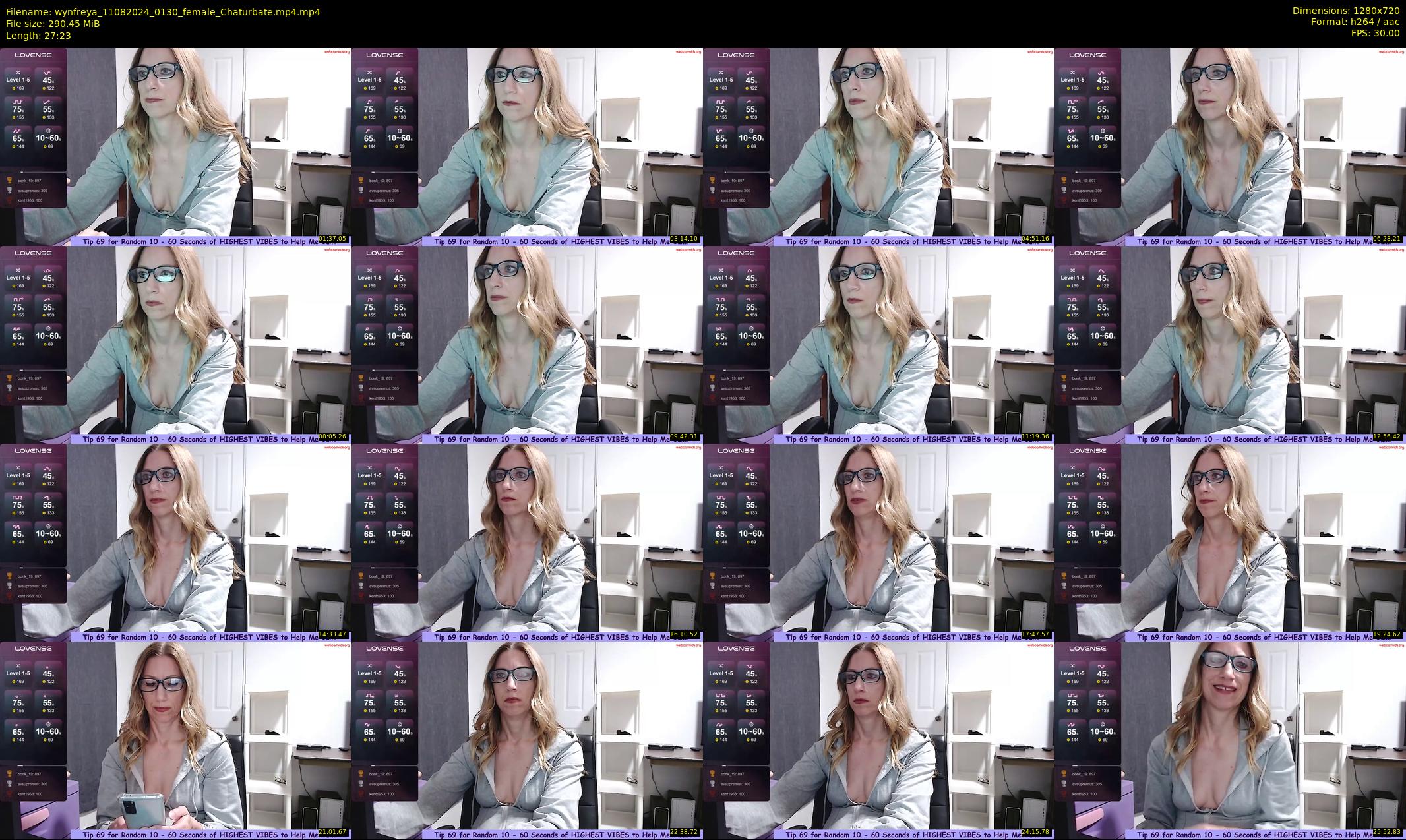 wynfreya — 28 minute Chaturbate female cam show recording, 720p, Aug 11, 2024