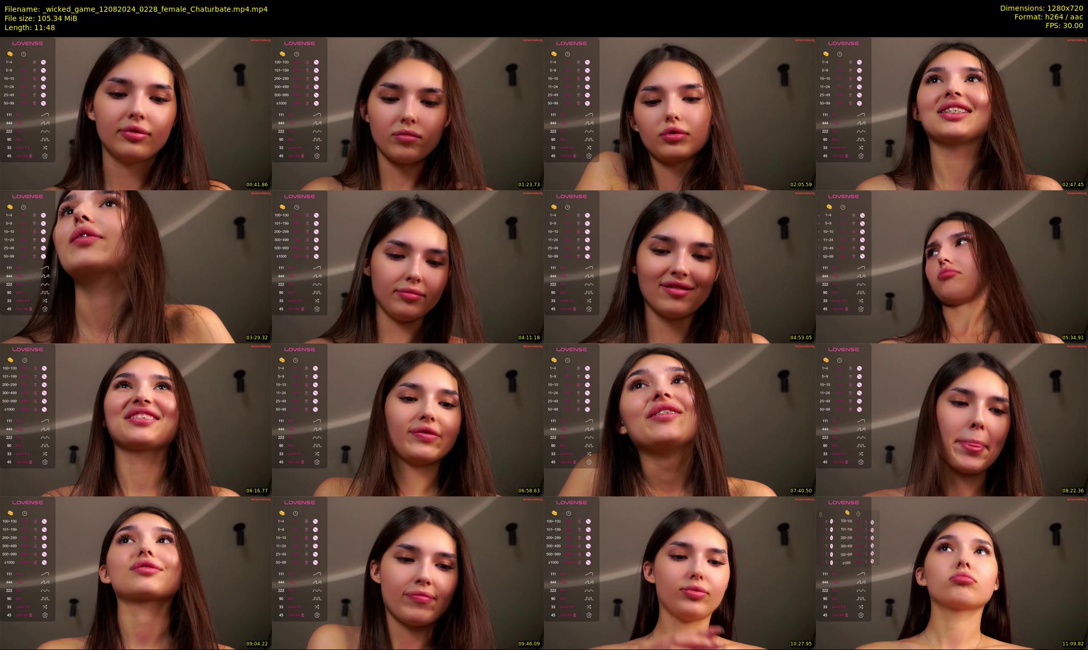 _wicked_game — 12 minute Chaturbate female cam show recording, 720p, Aug 12, 2024