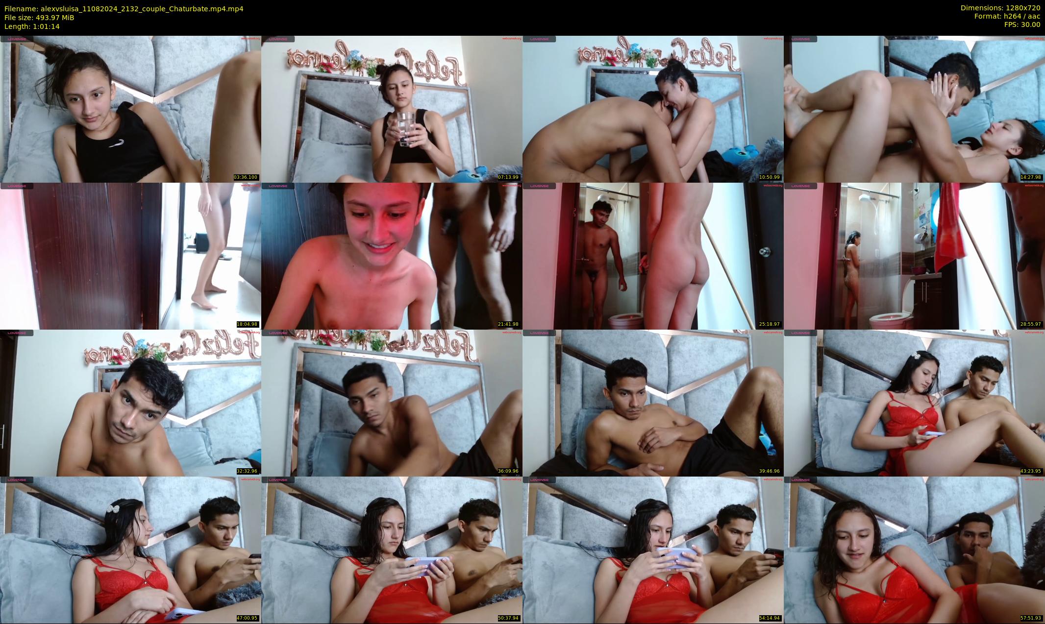alexvsluisa — 62 minute Chaturbate couple cam show recording, 720p, Aug 11, 2024