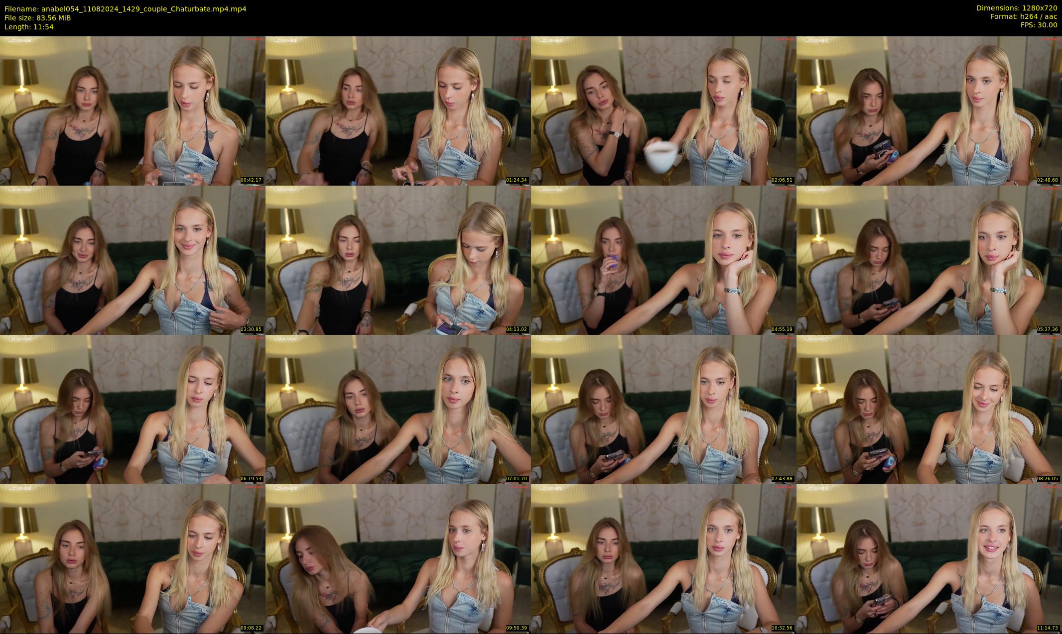 anabel054 — 12 minute Chaturbate female cam show recording, 720p, Aug 11, 2024