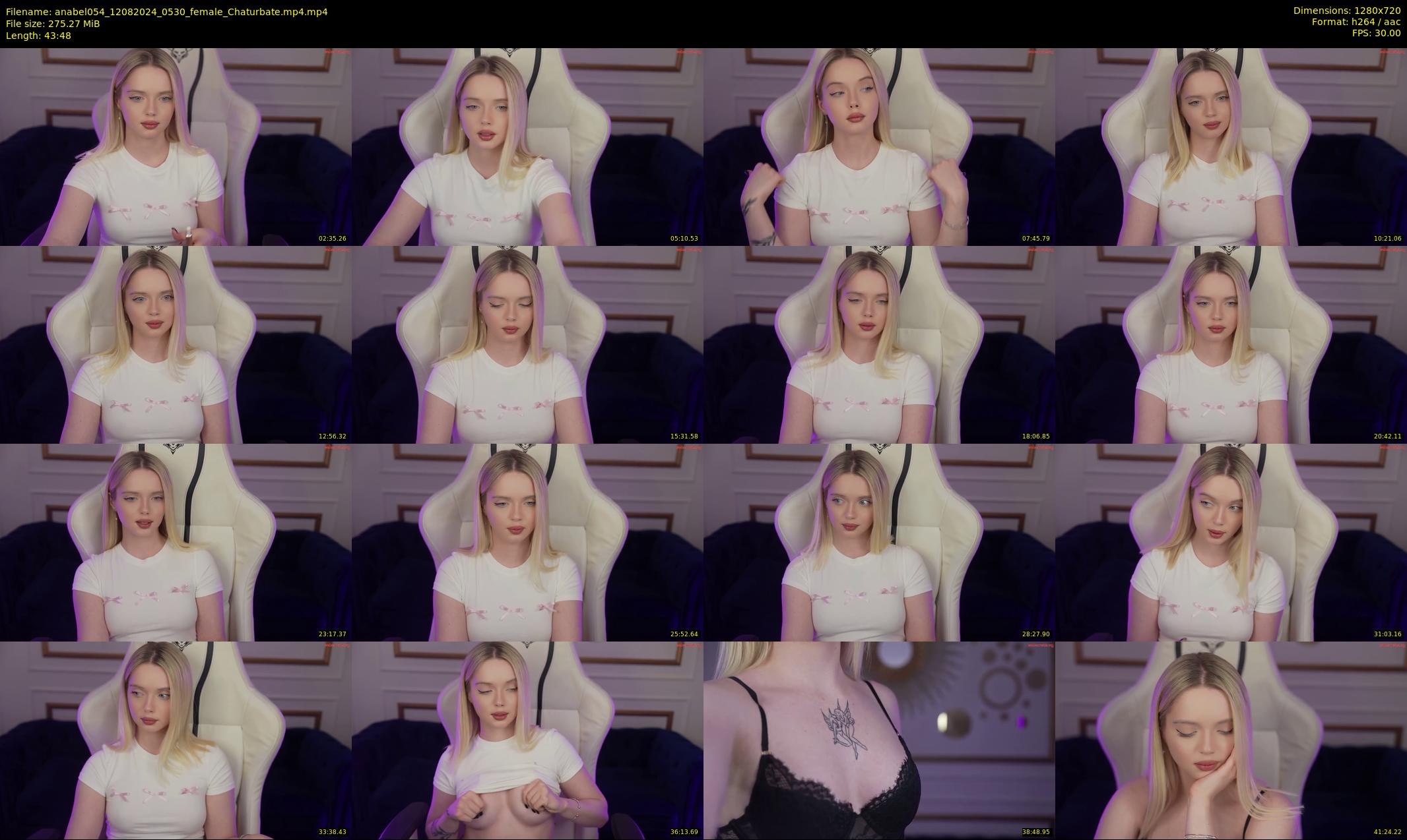 anabel054 — 44 minute Chaturbate female cam show recording, 720p, Aug 12, 2024