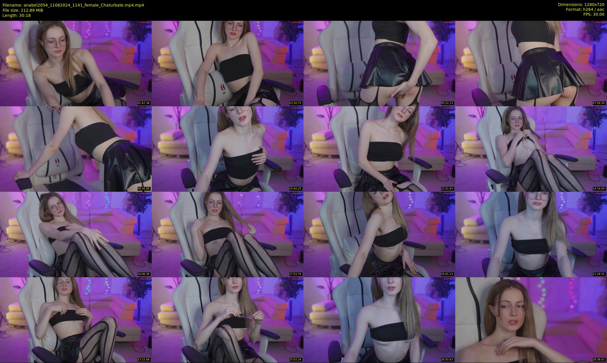 anabel2054 — 31 minute Chaturbate female cam show recording, 720p, Aug 11, 2024