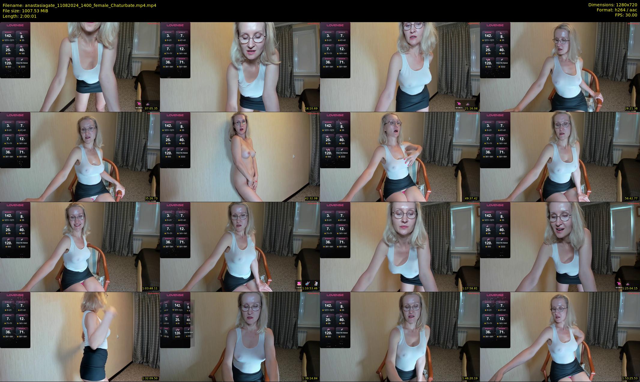 anastasiagate — 121 minute Chaturbate female cam show recording, 720p, Aug 11, 2024