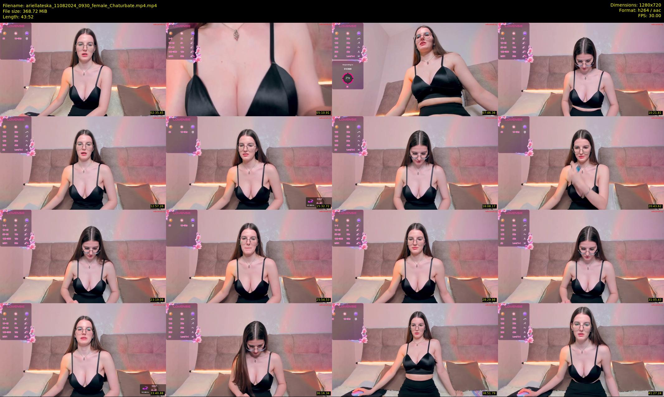 ariellateska — 44 minute Chaturbate female cam show recording, 720p, Aug 11, 2024