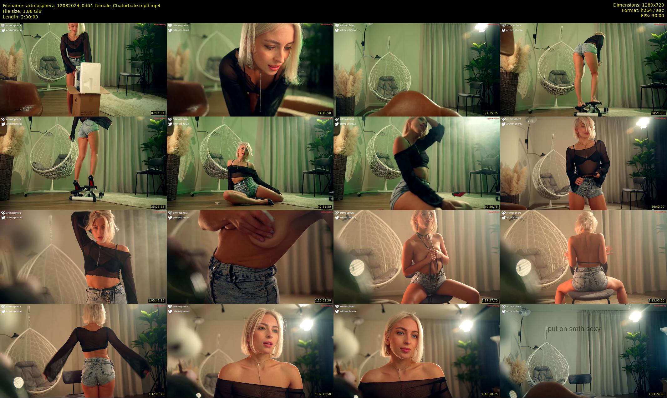 artmosphera — 120 minute Chaturbate female cam show recording, 720p, Aug 12, 2024