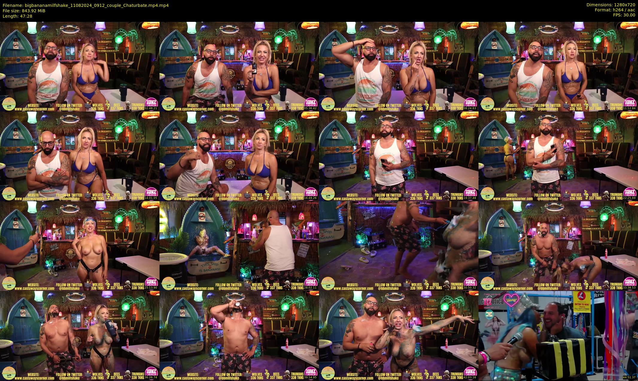bigbananamilfshake — 48 minute Chaturbate couple cam show recording, 720p, Aug 11, 2024