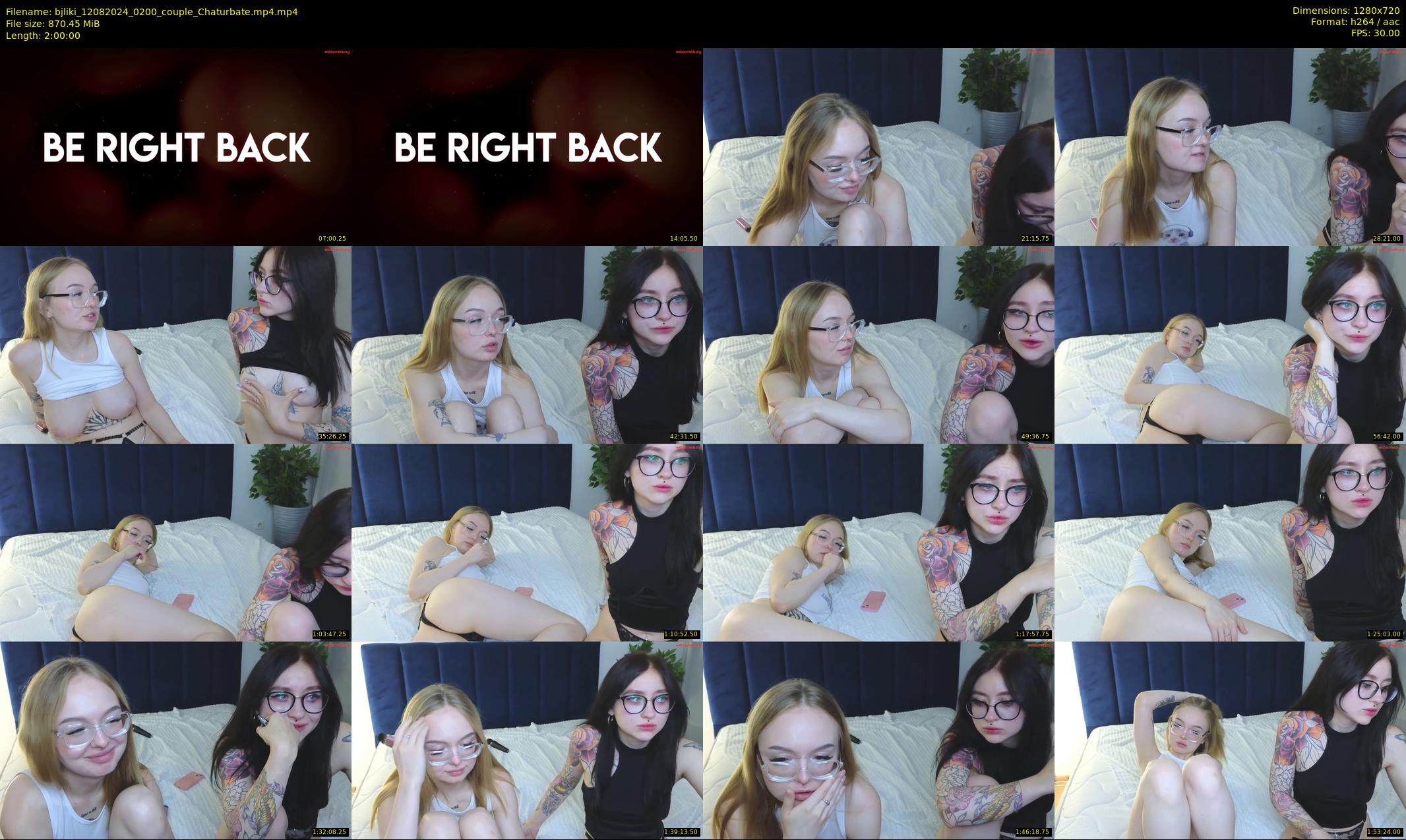 bjliki — 120 minute Chaturbate couple cam show recording, 720p, Aug 12, 2024