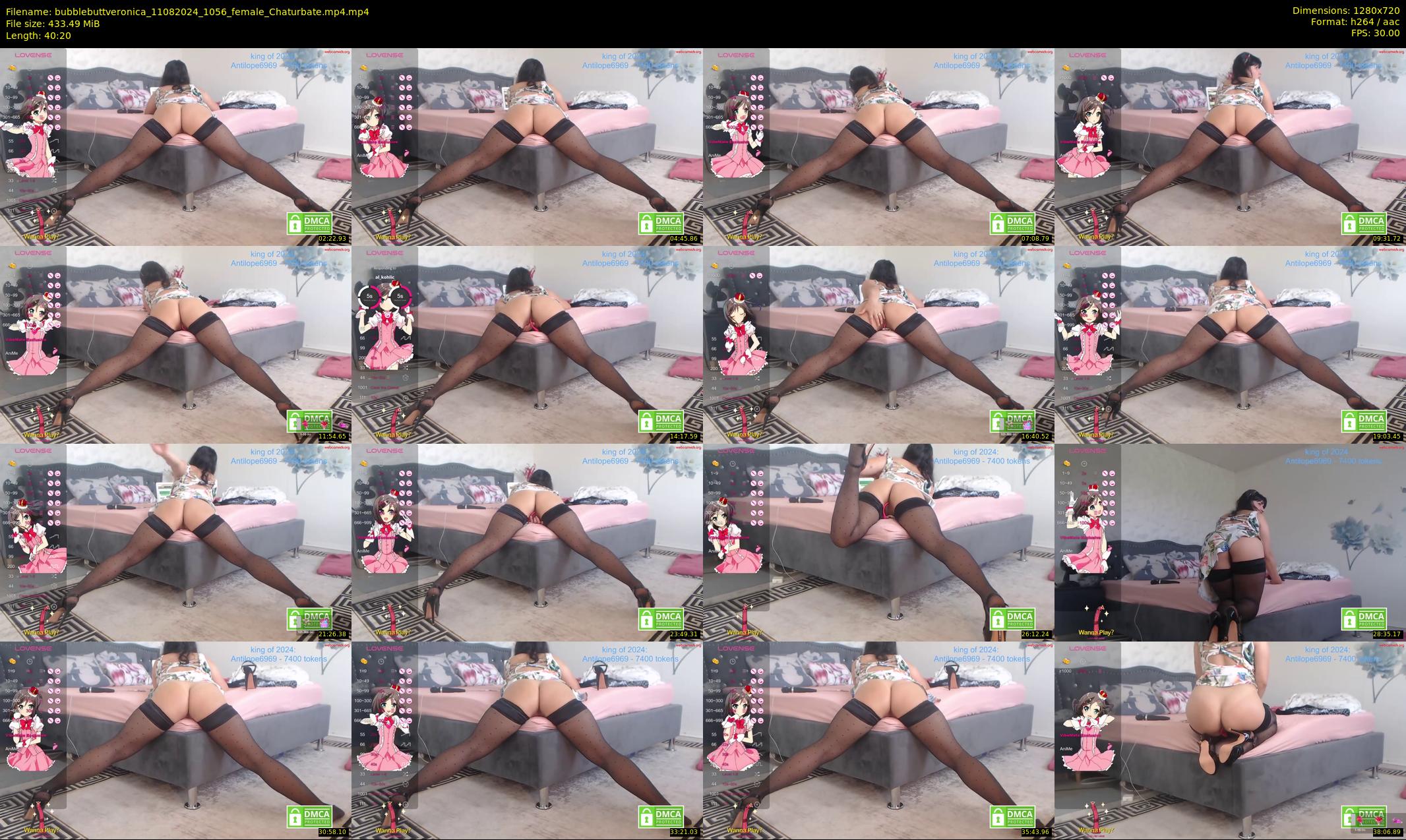 bubblebuttveronica — 41 minute Chaturbate female cam show recording, 720p, Aug 11, 2024