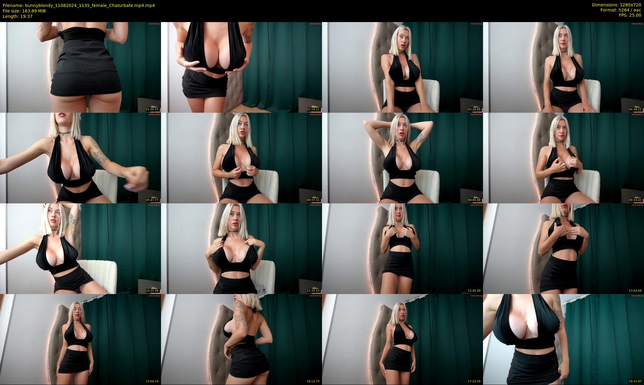 bunnyblondy — 20 minute Chaturbate female cam show recording, 720p, Aug 11, 2024
