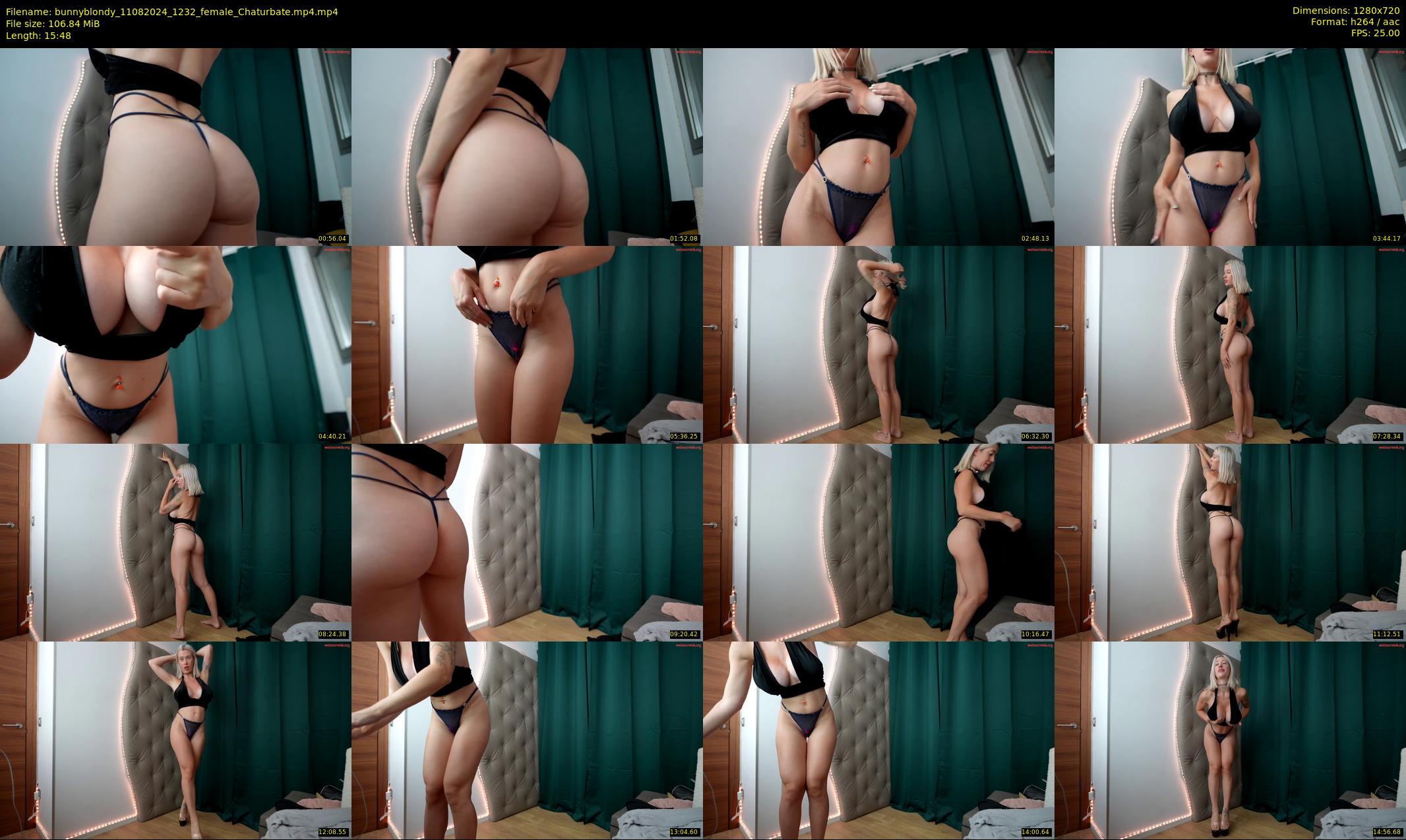 bunnyblondy — 16 minute Chaturbate female cam show recording, 720p, Aug 11, 2024