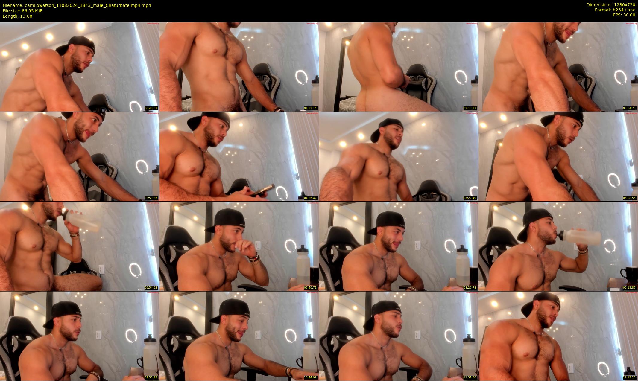 camilowatson — 13 minute Chaturbate male cam show recording, 720p, Aug 11, 2024