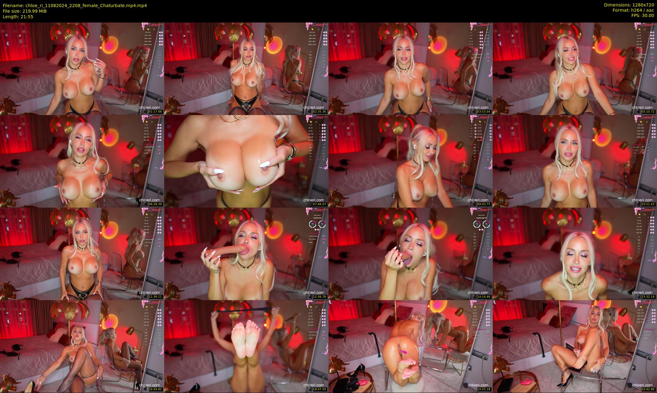 chloe_ri — 22 minute Chaturbate female cam show recording, 720p, Aug 11, 2024