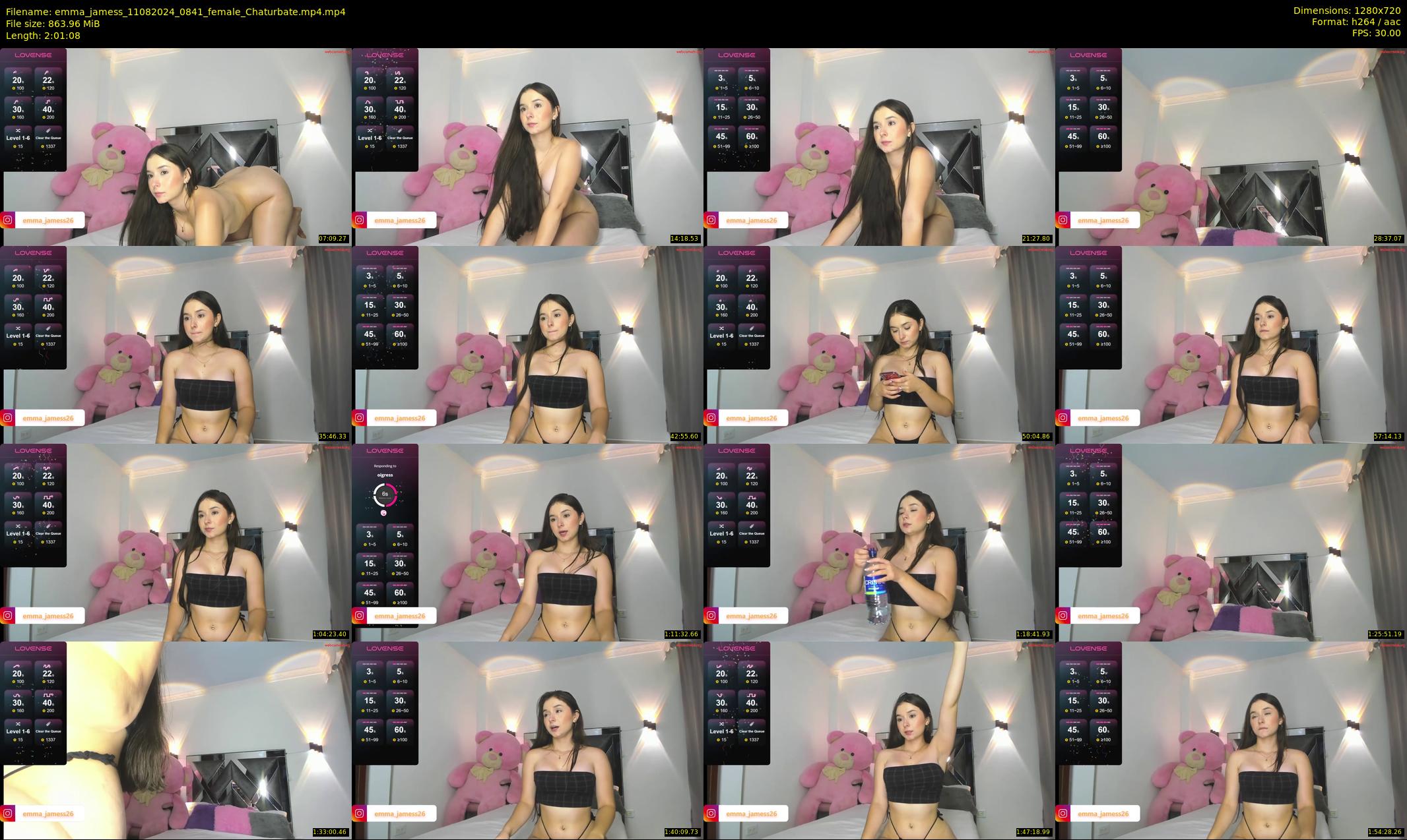 emma_jamess — 122 minute Chaturbate female cam show recording, 720p, Aug 11, 2024