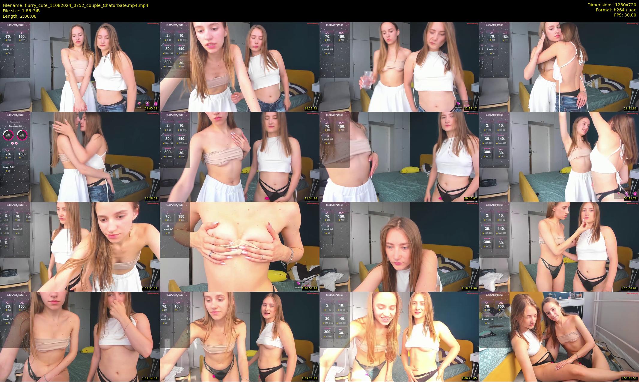 flurry_cute — 121 minute Chaturbate couple cam show recording, 720p, Aug 11, 2024