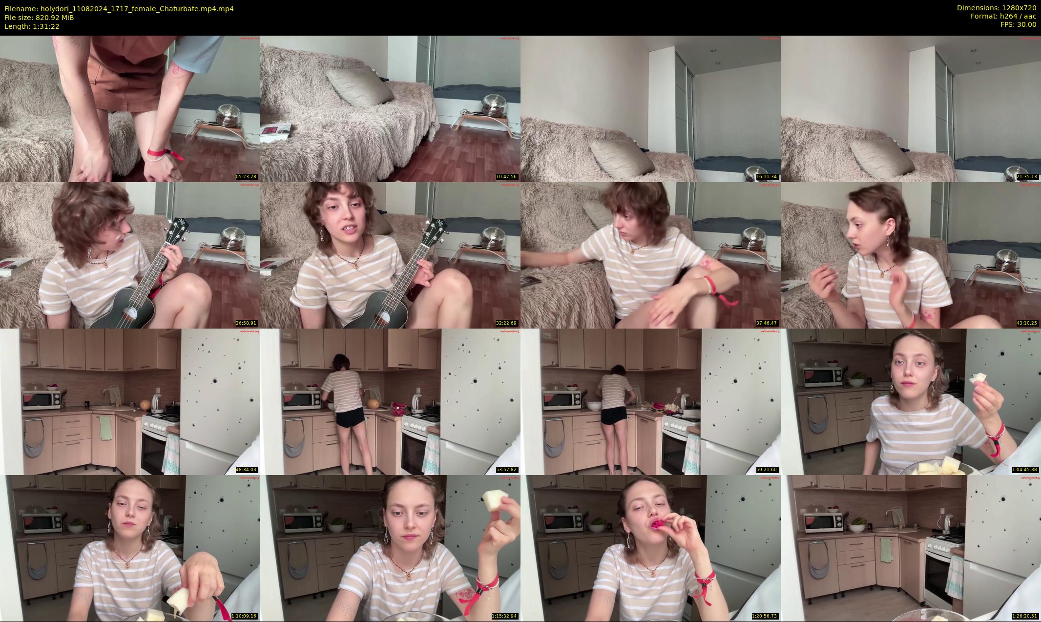 holydori — 92 minute Chaturbate female cam show recording, 720p, Aug 11, 2024