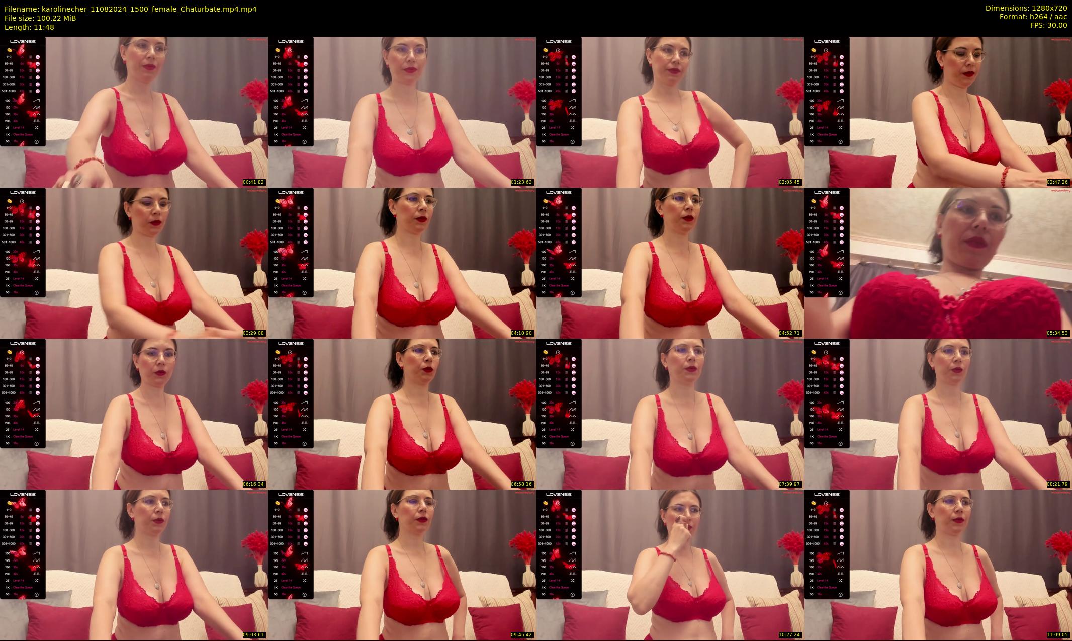 karolinecher — 12 minute Chaturbate female cam show recording, 720p, Aug 11, 2024