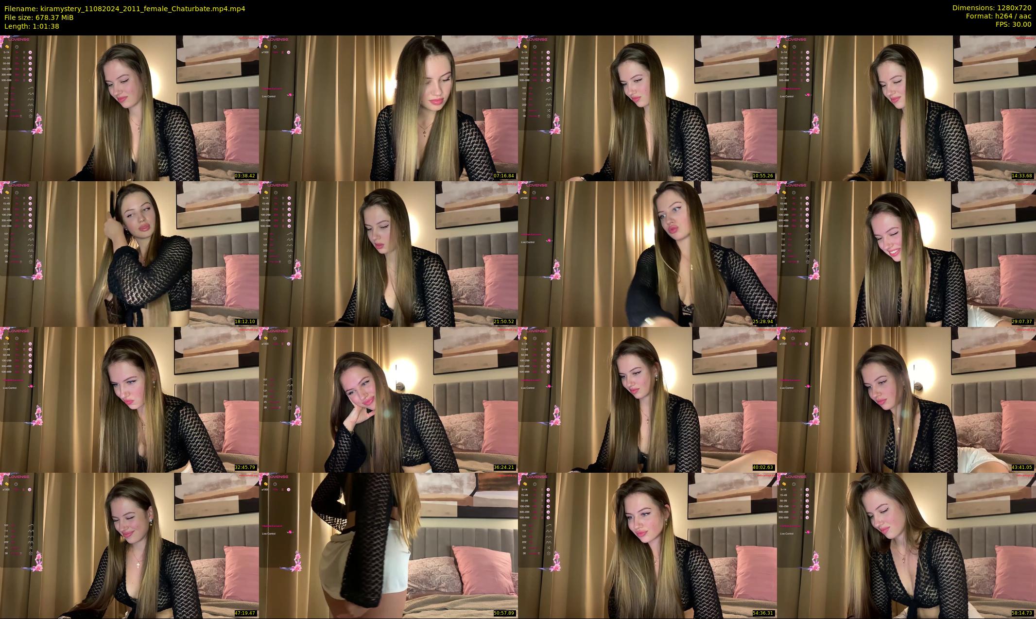 kiramystery — 62 minute Chaturbate female cam show recording, 720p, Aug 11, 2024
