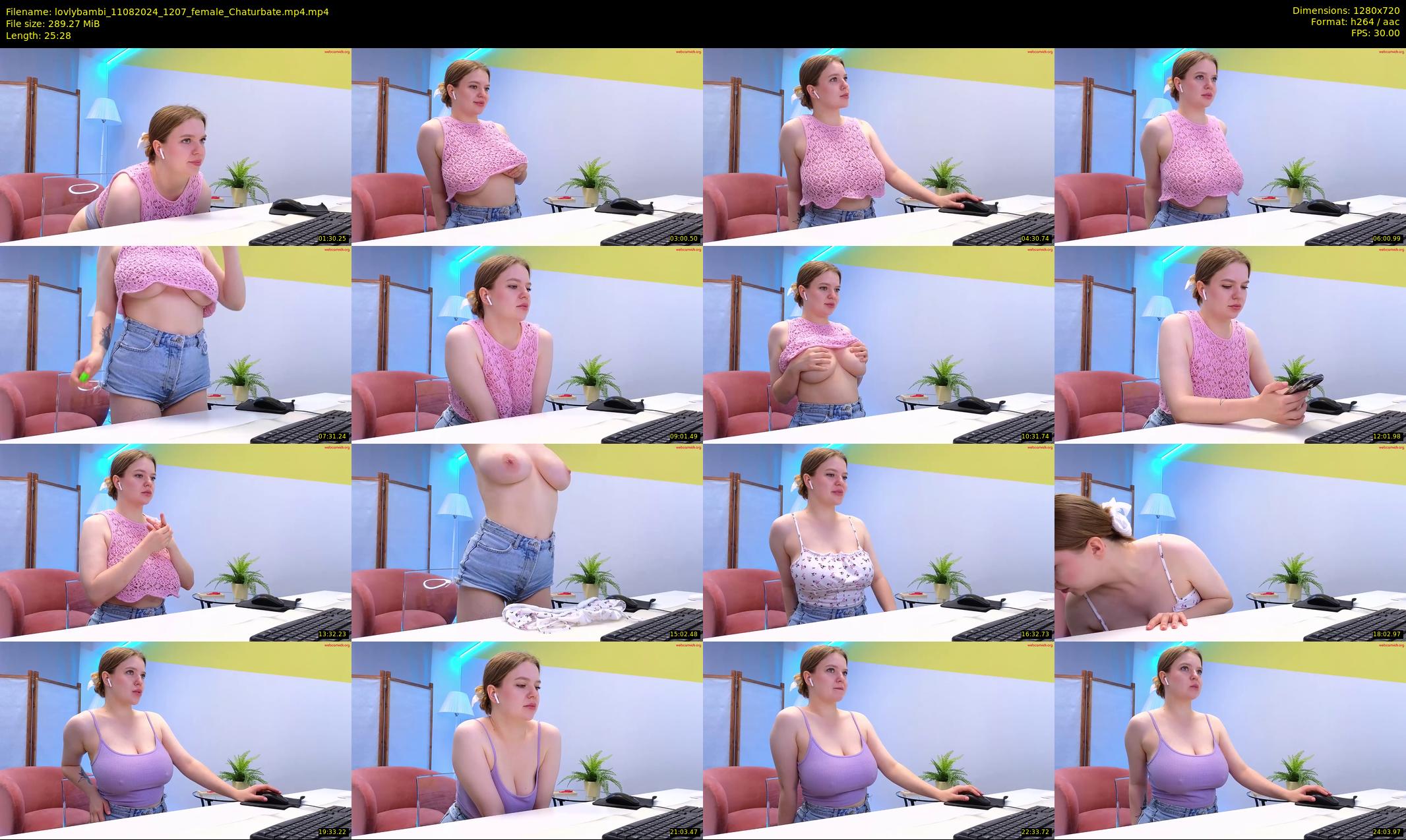 lovlybambi — 26 minute Chaturbate female cam show recording, 720p, Aug 11, 2024