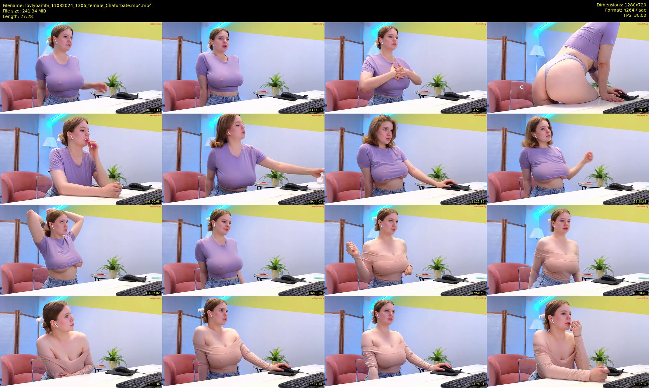 lovlybambi — 28 minute Chaturbate female cam show recording, 720p, Aug 11, 2024