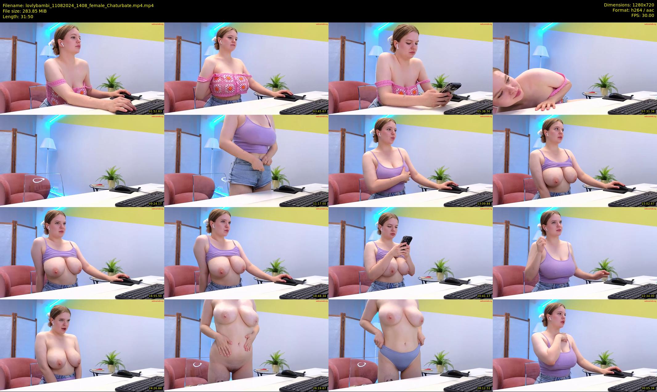 lovlybambi — 32 minute Chaturbate female cam show recording, 720p, Aug 11, 2024