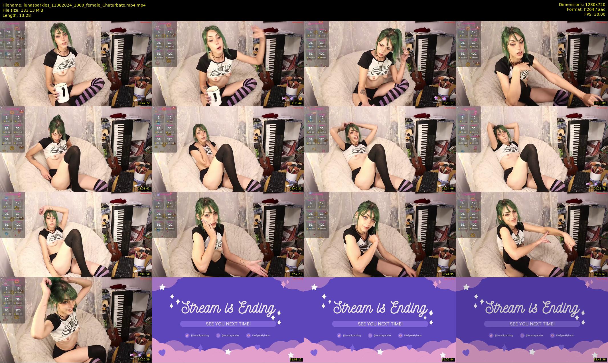 lunasparkles — 14 minute Chaturbate female cam show recording, 720p, Aug 11, 2024