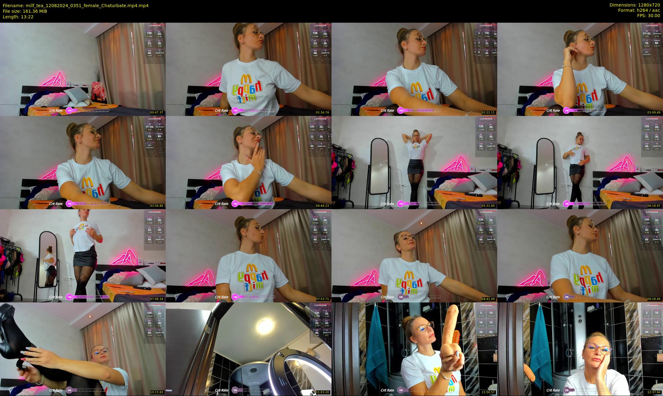 milf_tea — 14 minute Chaturbate female cam show recording, 720p, Aug 12, 2024
