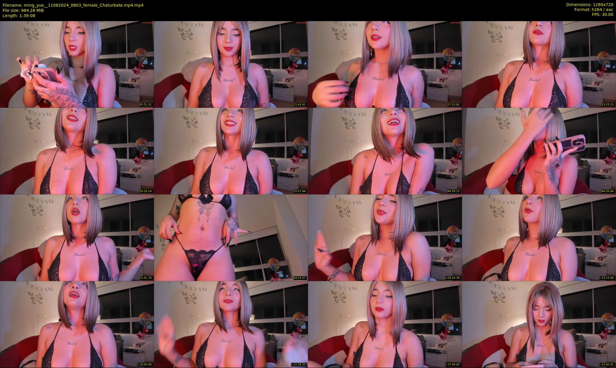 ming_yue_ — 100 minute Chaturbate female cam show recording, 720p, Aug 11, 2024