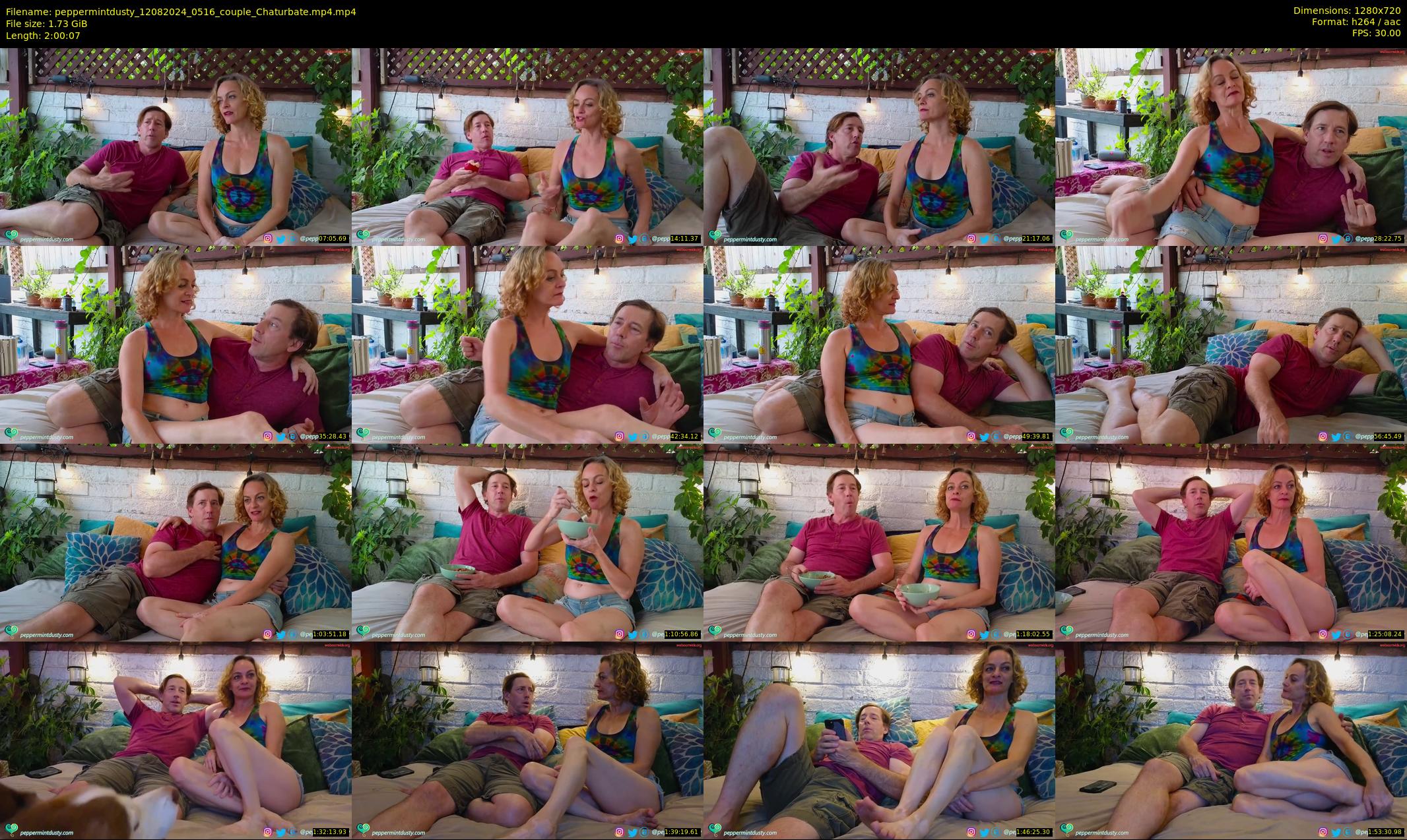 peppermintdusty — 121 minute Chaturbate couple cam show recording, 720p, Aug 12, 2024