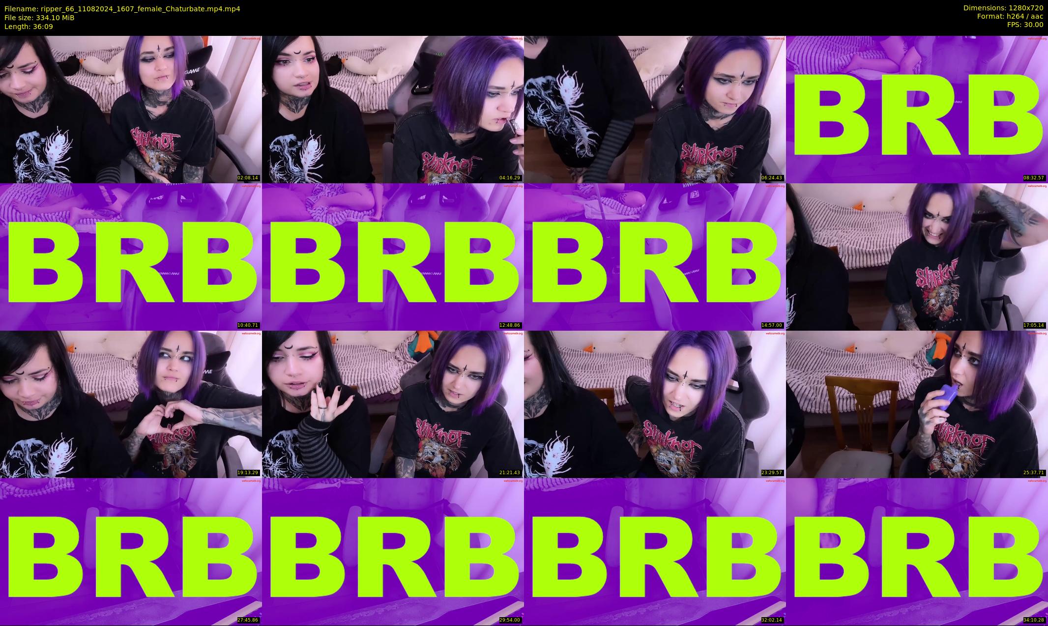 ripper_66 — 37 minute Chaturbate female cam show recording, 720p, Aug 11, 2024