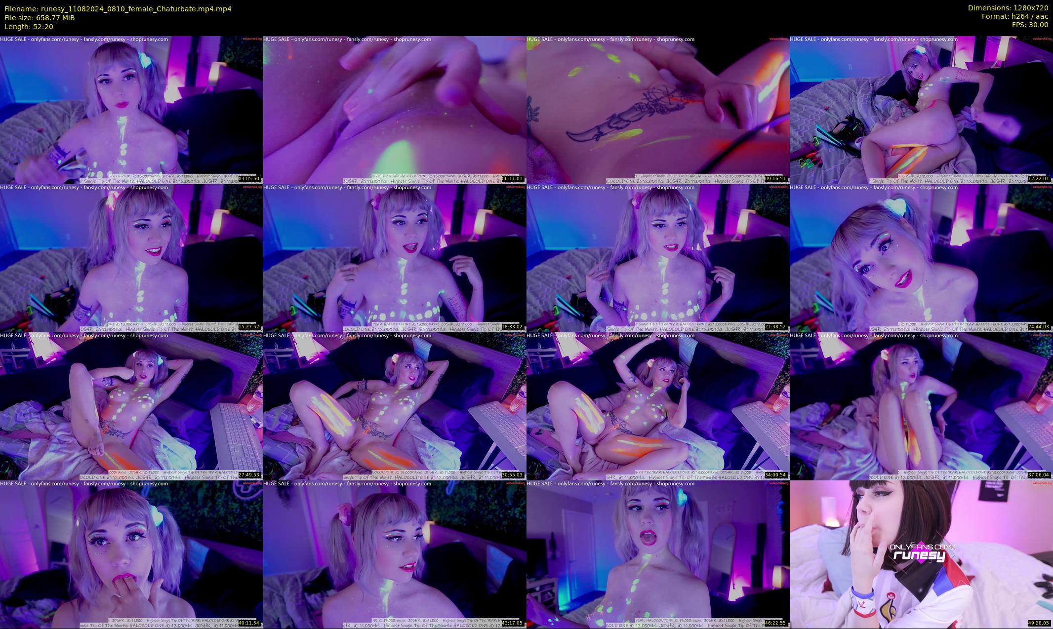 runesy — 53 minute Chaturbate female cam show recording, 720p, Aug 11, 2024