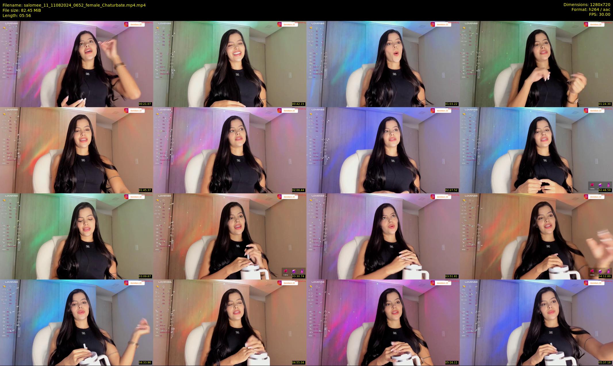 salomee_11 — 6 minute Chaturbate female cam show recording, 720p, Aug 11, 2024