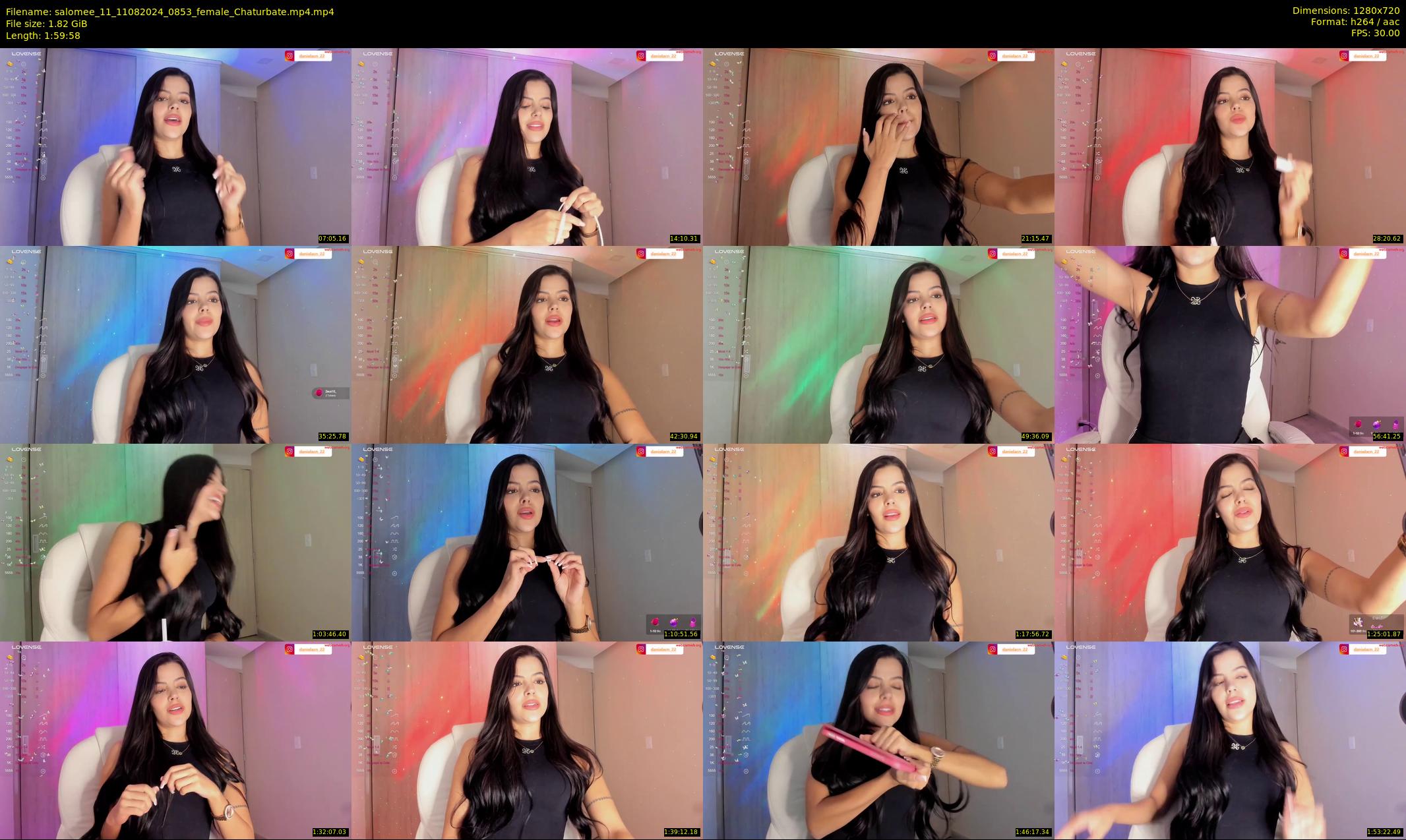 salomee_11 — 120 minute Chaturbate female cam show recording, 720p, Aug 11, 2024