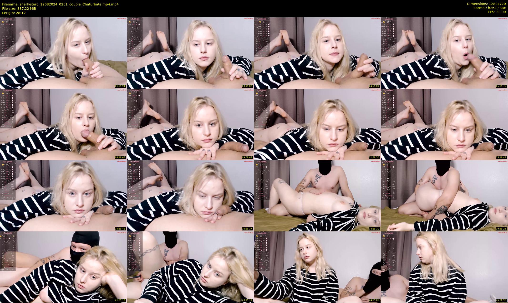 sherlystero — 29 minute Chaturbate couple cam show recording, 720p, Aug 12, 2024