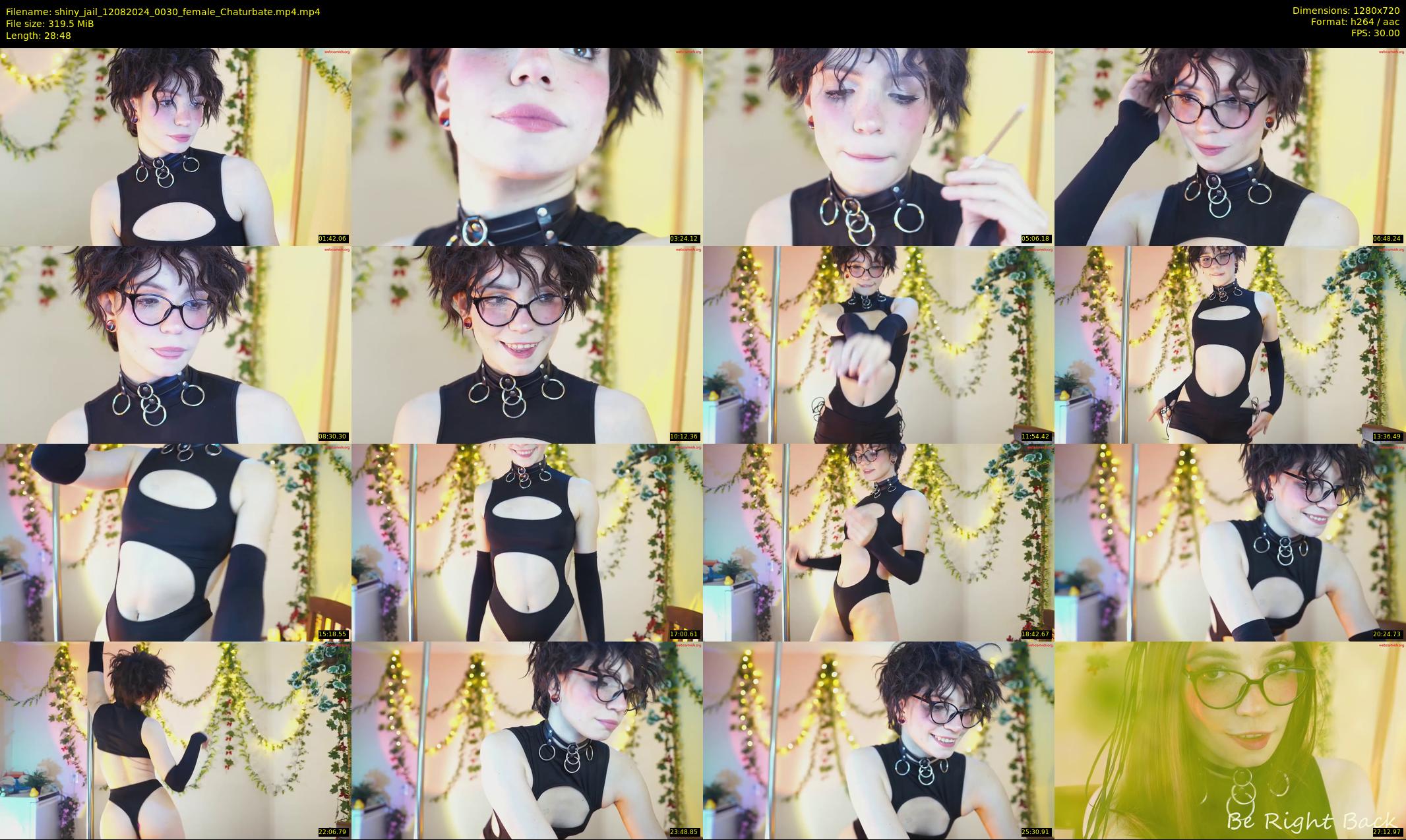 shiny_jail — 29 minute Chaturbate female cam show recording, 720p, Aug 12, 2024