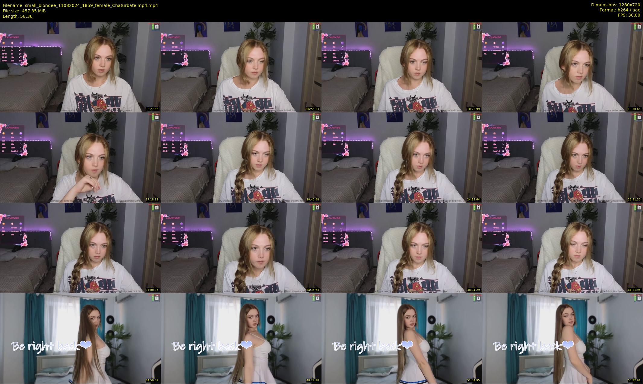 small_blondee — 59 minute Chaturbate female cam show recording, 720p, Aug 11, 2024