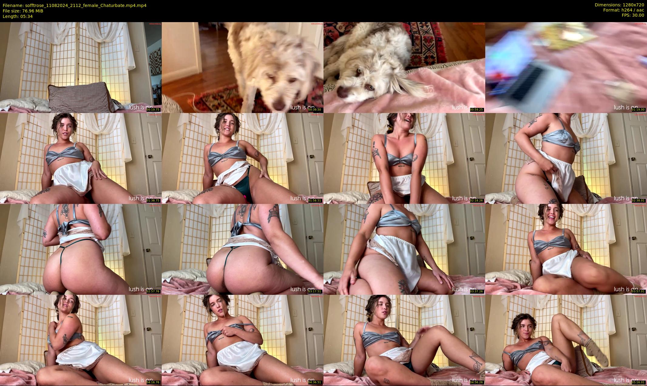 sofftrose — 6 minute Chaturbate female cam show recording, 720p, Aug 11, 2024