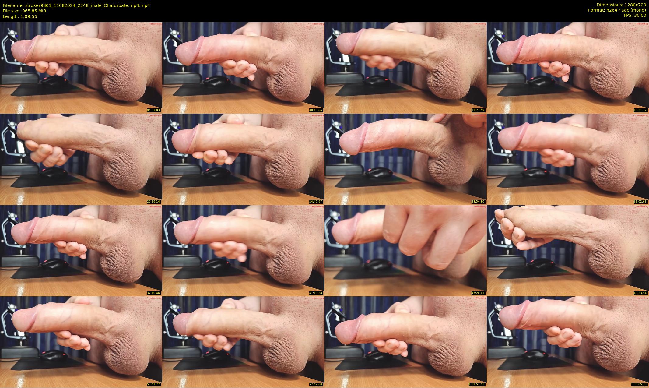 stroker9801 — 70 minute Chaturbate male cam show recording, 720p, Aug 11, 2024