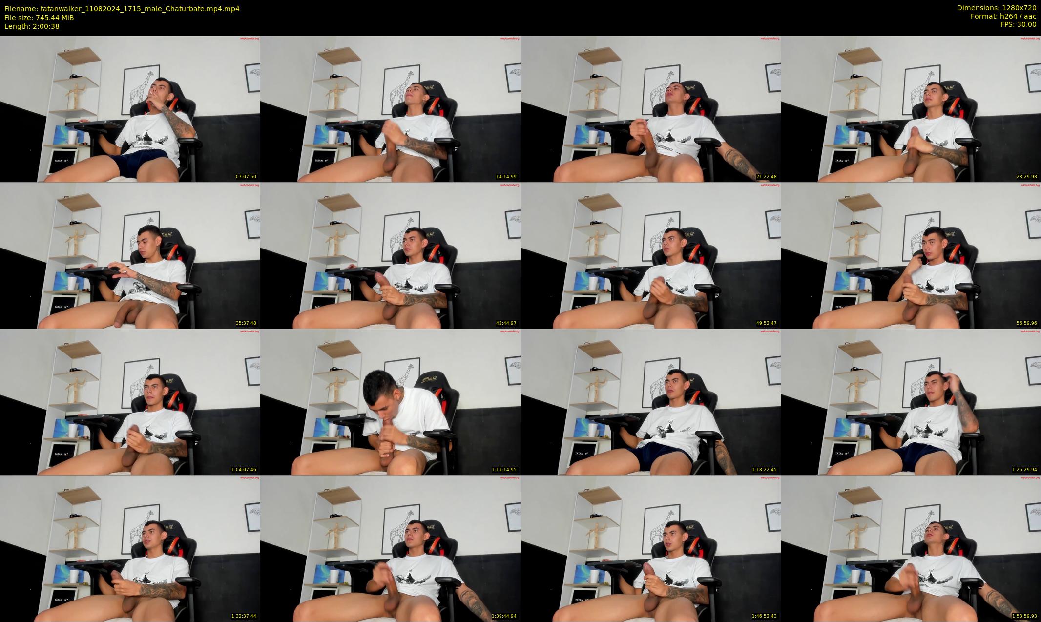 tatanwalker — 121 minute Chaturbate male cam show recording, 720p, Aug 11, 2024