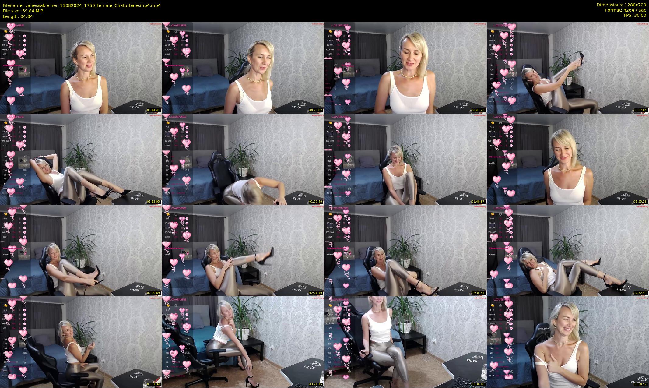 vanessakleiner — 5 minute Chaturbate female cam show recording, 720p, Aug 11, 2024