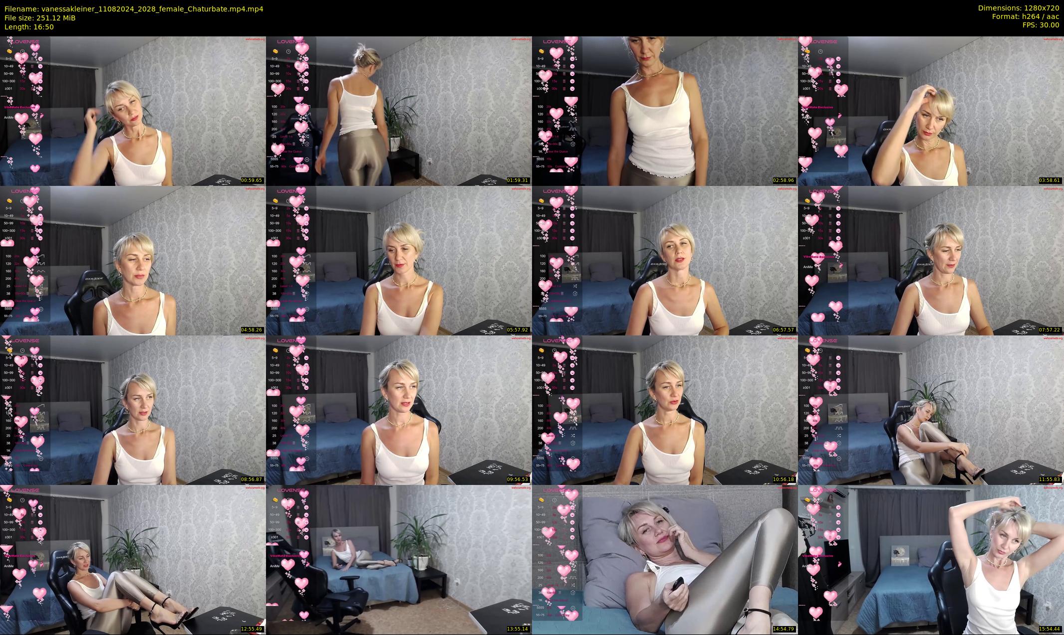 vanessakleiner — 17 minute Chaturbate female cam show recording, 720p, Aug 11, 2024